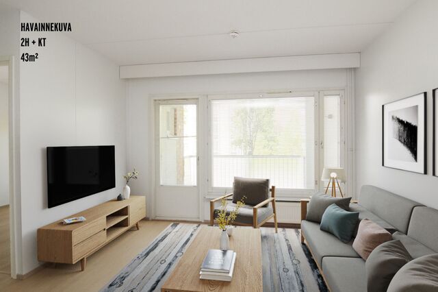 Rental Oulu Myllytulli 2 rooms Havainnekuva