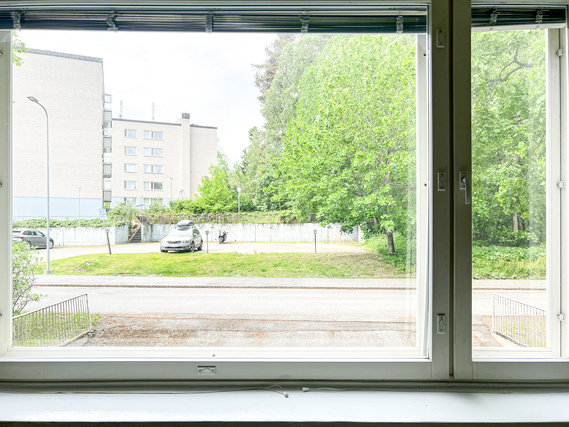 Vuokra-asunto Kerava Jaakkola Yksiö Tilava koti palveluiden tuntumassa. Lemmikkieläimetkin ovat tervetulleita.