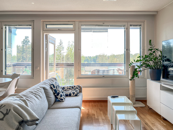 Vuokra-asunto Espoo Saunalahti 3 huonetta Valoisa ja viihtyisä kolmio meren läheisyydessä!