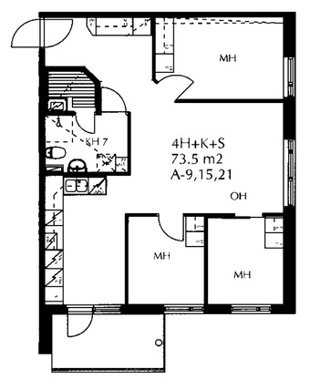 Rental Vantaa Pakkala 4 rooms