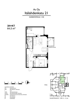 Rental Helsinki Lauttasaari 3 rooms Pääkuva
