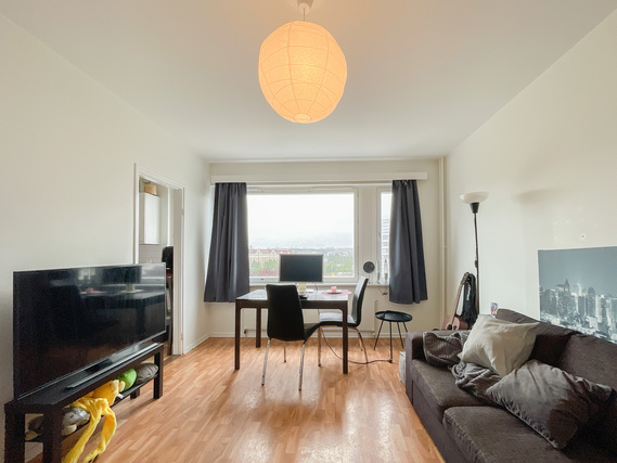 Rental Helsinki Kallio 1 room Valoisa 6. kerroksen koti huikein näkymin!