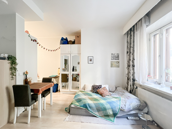 Rental Helsinki Kallio 1 room Tilava koti putkiremontoidussa talossa!
