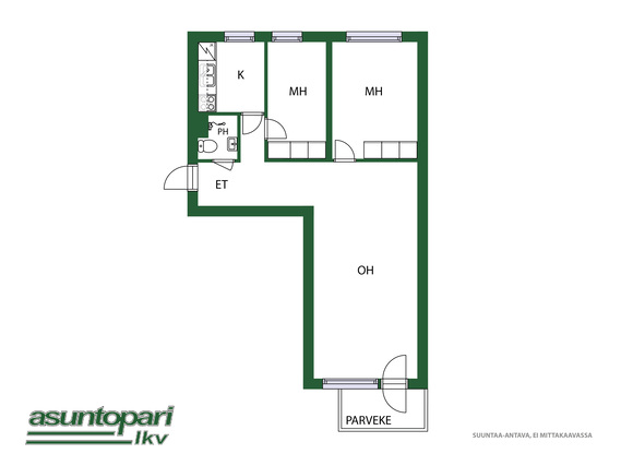 Rental Tampere Armonkallio 3 rooms