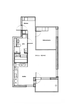 Rental Helsinki Vuosaari 2 rooms Julkisivu kesällä