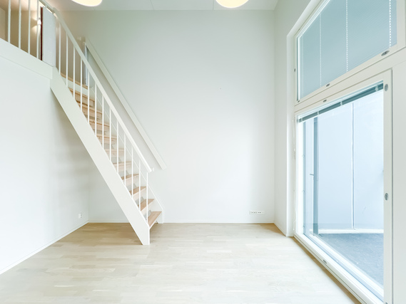 Vuokra-asunto Tampere Härmälänranta Yksiö Upea loft-tyylinen koti siisteillä pinnoilla varustettuna!