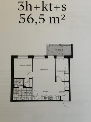 Rental Vantaa Myyrmäki 3 rooms