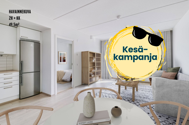 Rental Espoo Olari 2 rooms Havainnekuva