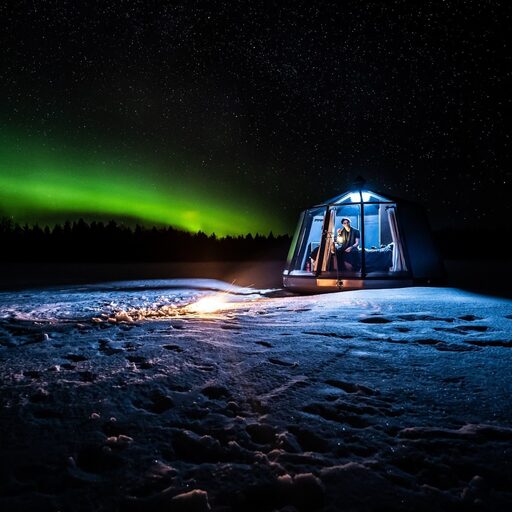 Vuokramökki Ranua, AuroraHut lasi-iglu 