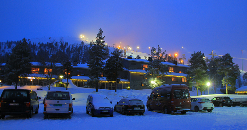 Pyhän hiihtokeskus talvella